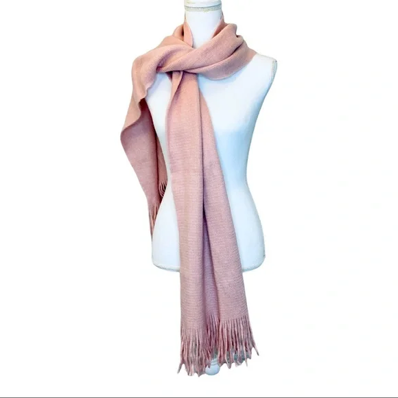 NWT Dusty Pink Scarf Long, Warm, Extra Soft